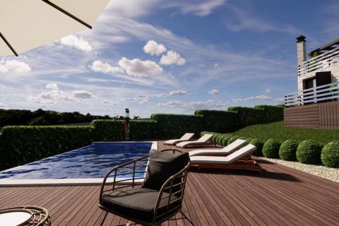 ISTRA, PIĆAN - Gr. zemlji&scaron;te 2000m2 + Polj. 4000m2, započeta gradnja 