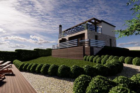 ISTRA, PIĆAN - Gr. zemlji&scaron;te 2000m2 + Polj. 4000m2, započeta gradnja 