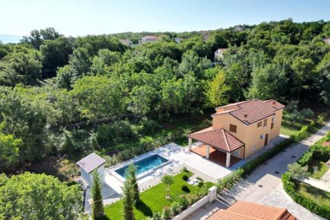 OTOK KRK,DOBRINJ-samostojeća villa sa bazenom