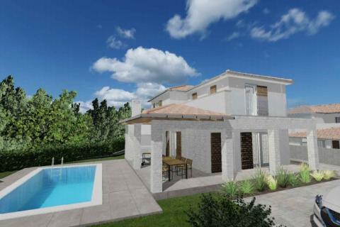 Istra, Juršići, samostojeća kuća s bazenom