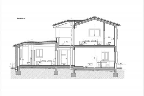 Istra - Kaštelir - građevinska parcela s projektom 750 m2 za izgradnju odmah