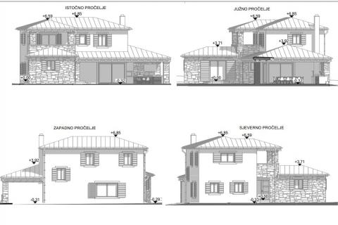 Istra - Kaštelir - građevinska parcela s projektom 750 m2 za izgradnju odmah