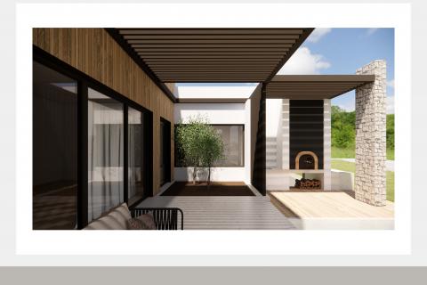 Земельный участок строительного назначения Vižinada, 735m2