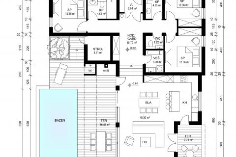 Земельный участок строительного назначения Vižinada, 735m2