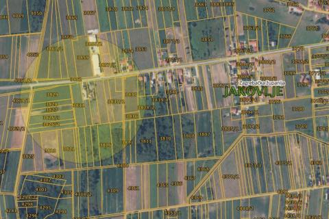 Jakovlje, građevinsko zemljište gospodarske namjene, 3884 m2