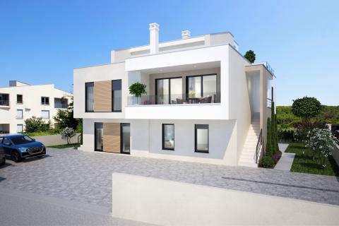 Istra, Umag okolica, stan u novogradnji u blizini plaže