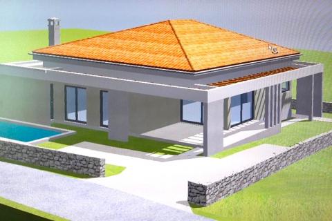 Rovinj,9km,započeta novogradnja prostrane prizemnice