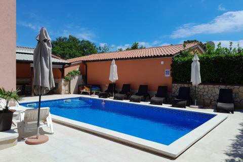 Istra,Medulin,kuća za odmor sa grijanim bazenom