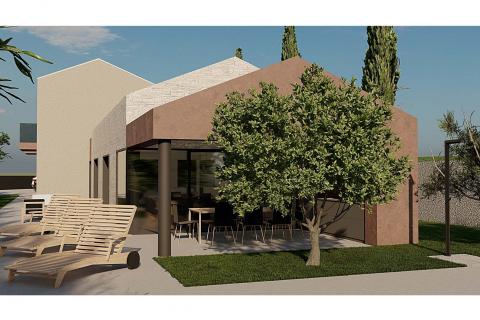 ISTRIA, ST. LOVREČ - Construction land 1313 m2 with project 