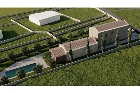 ISTRIA, ST. LOVREČ - Construction land 1313 m2 with project 