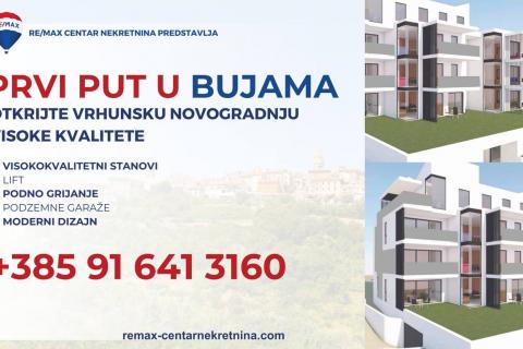 Istra, Buje - ekskluzivan stan, novogradnja, lift, garaža