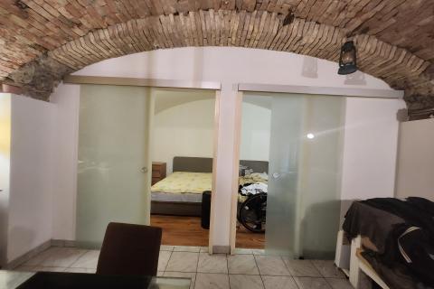 Rijeka, Centar - stan 1s+db i app u adaptiranom suterenu, u naravi 100m2  