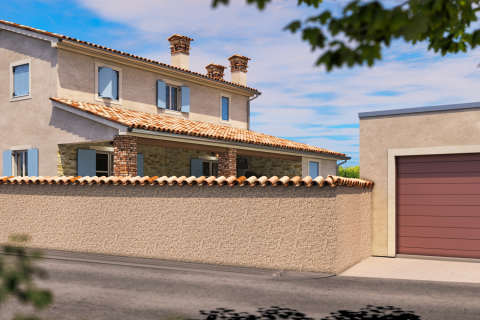 Istra, Krnica - građevinsko zemljište sa pravomoćnom građevinskom dozvolom