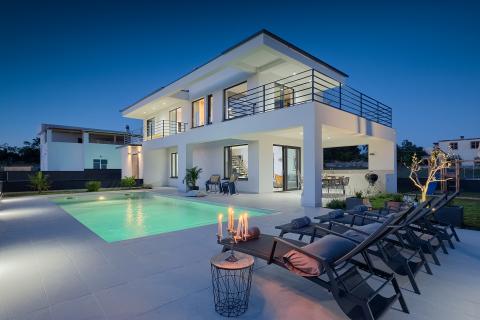 Istra, Galižana – Čudovita vila z bazenom in pogledom na morje