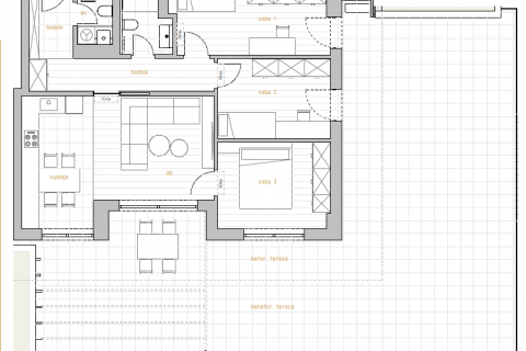 Appartamento Zamet, Rijeka, 118,03m2