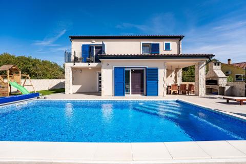 OTOK KRK,DOBRINJ moderna villa sa bazenom 