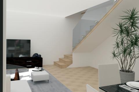 Poreč, okolica, dvojnica u izgradnji sa pogledom na more 