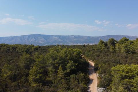 Jedinstvena prilika: građevinski teren s maslinicima na otoku Hvaru, Stari Grad, Vrbanj