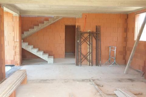 Istra, Umag - nova roh-bau kuća, pogled na more