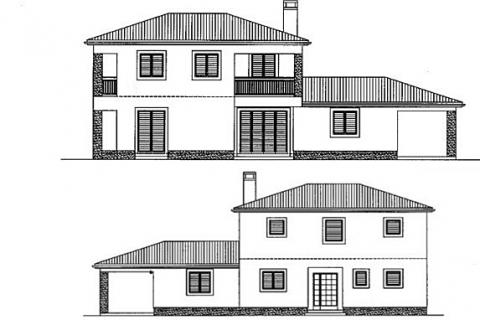 Istra, Umag - nova roh-bau kuća, pogled na more