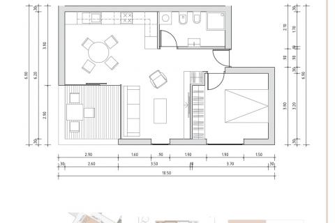 Wohnung Dajla, Novigrad, 53,80m2