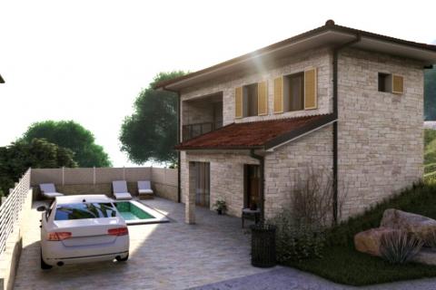 Istra,Momjan-Kamena kuća s projektom