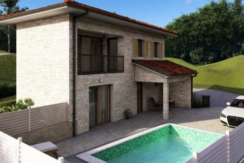 Istra,Momjan-Kamena kuća s projektom