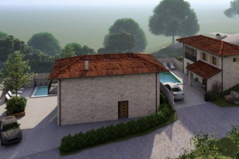 Istra,Momjan-Autohtona kuća s projektom,pogled more