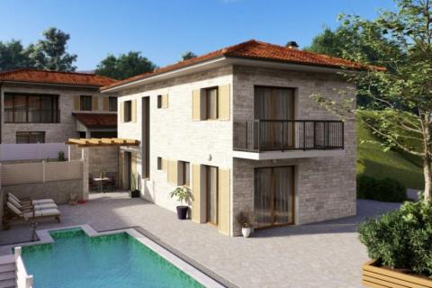 Istra,Momjan-Autohtona kuća s projektom,pogled more