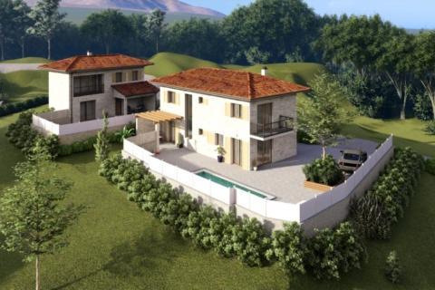 Istra,Momjan-Autohtona kuća s projektom,pogled more