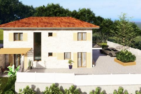 Istra,Momjan-Autohtona kuća s projektom,pogled more