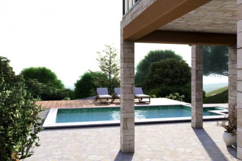 Istra,Momjan-Autohtona kuća s projektom,pogled more