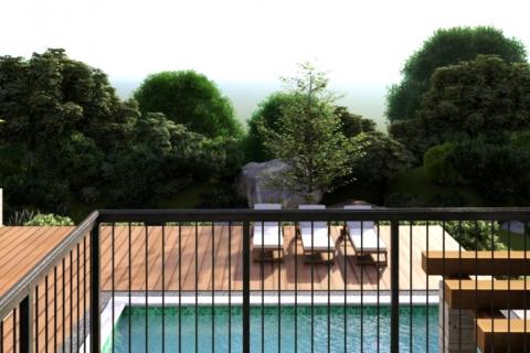 Istra,Momjan-Autohtona kuća s projektom,pogled more