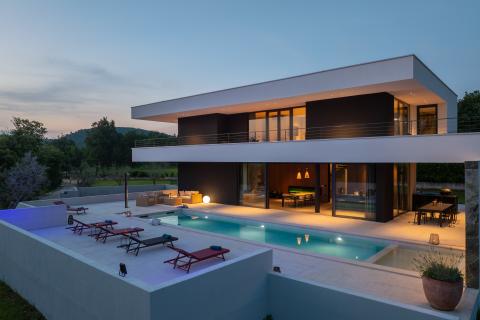 Istra, Grožnjan luksuzna dizajnerska kuća, novogradnja