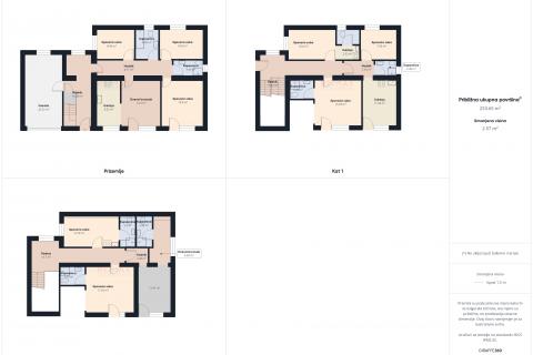 Vodice - kuća sa 7 apartmana i velikim dvorištem