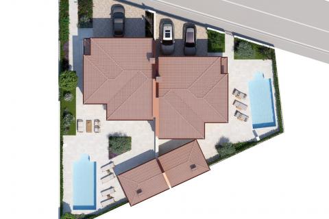 Istra, Momjan okolica, dvojna vila u novogradnji