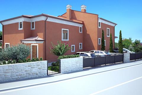 Istra, Momjan okolica, dvojna vila u novogradnji