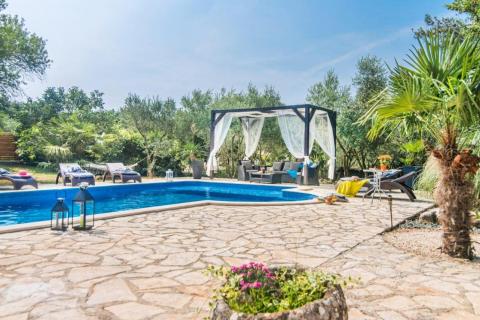 Istra, istarska kamena kuća sa bazenom i maslinikom