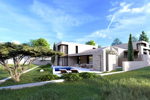 Istra, Karigador, atraktivna kuća u izgradnji