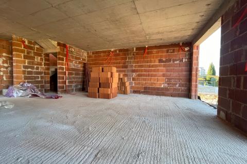 Otok Krk,Malinska,dvojna kuća u izgradnji,165 m2,pogled na more