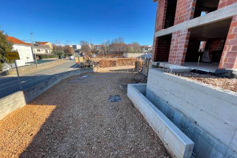 Otok Krk,Malinska,dvojna kuća u izgradnji,165 m2,pogled na more