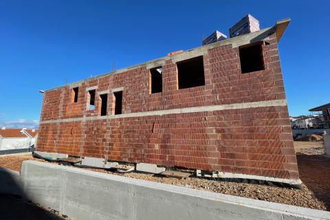 Otok Krk,Malinska,dvojna kuća u izgradnji,165 m2,pogled na more