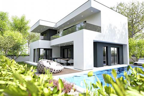 Istra, Umag okolica, vila u izgradnji