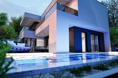 Istra, Umag okolica, vila u izgradnji