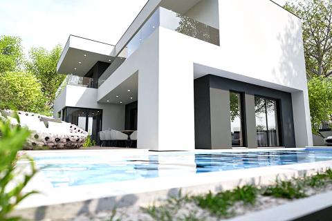 Istra, Umag okolica, vila u izgradnji