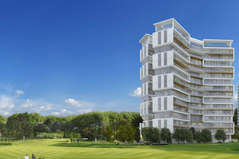 Dubai, Sports City-stan 36m2 s balkonom 