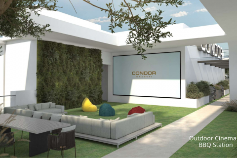 Dubai, Sports City-stan 36m2 s balkonom 