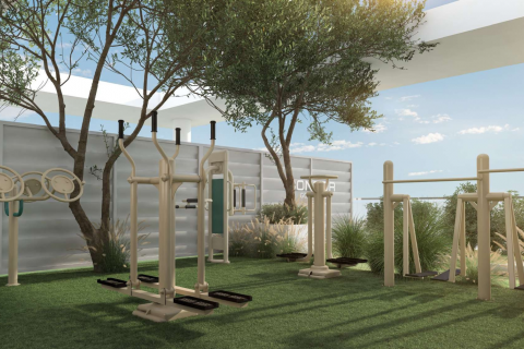 Dubai, Sports City-stan 36m2 s balkonom 