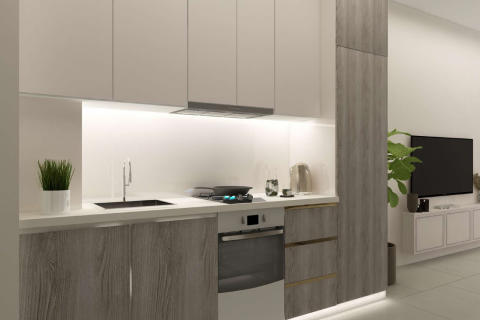 Dubai, Sports City-stan 36m2 s balkonom 