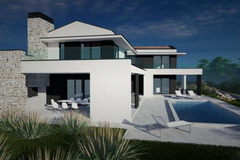 Istra, Rakalj, moderna vila s bazenom